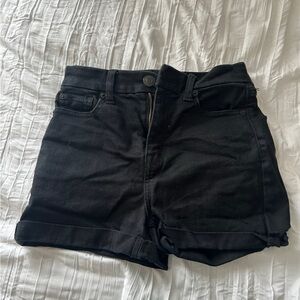American Eagle Outfitters High Waist Black Denim Shorts